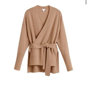 Cuyana Cashmere Soft Wrap Sweater